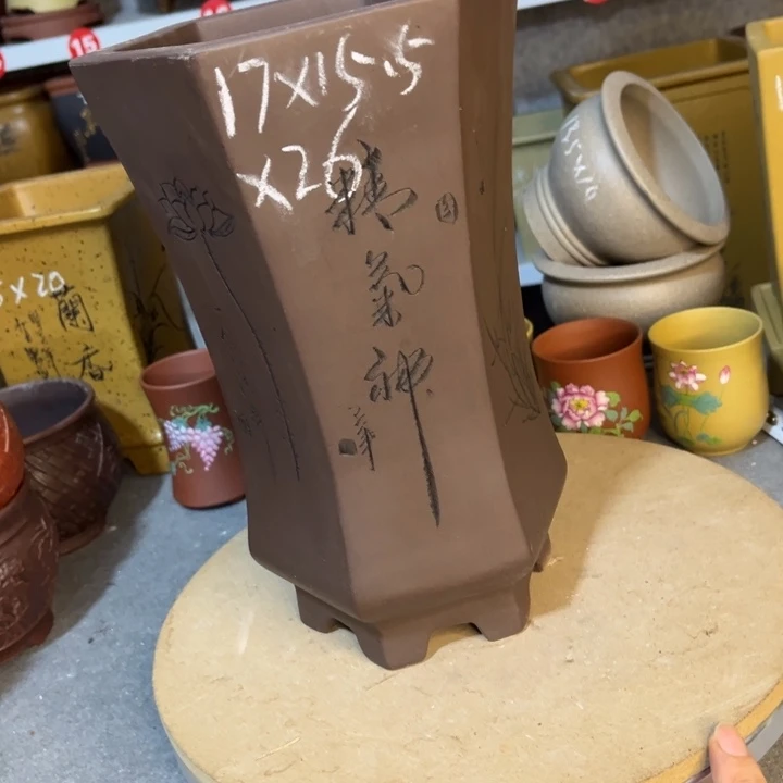 紫砂花盆紫砂花盆