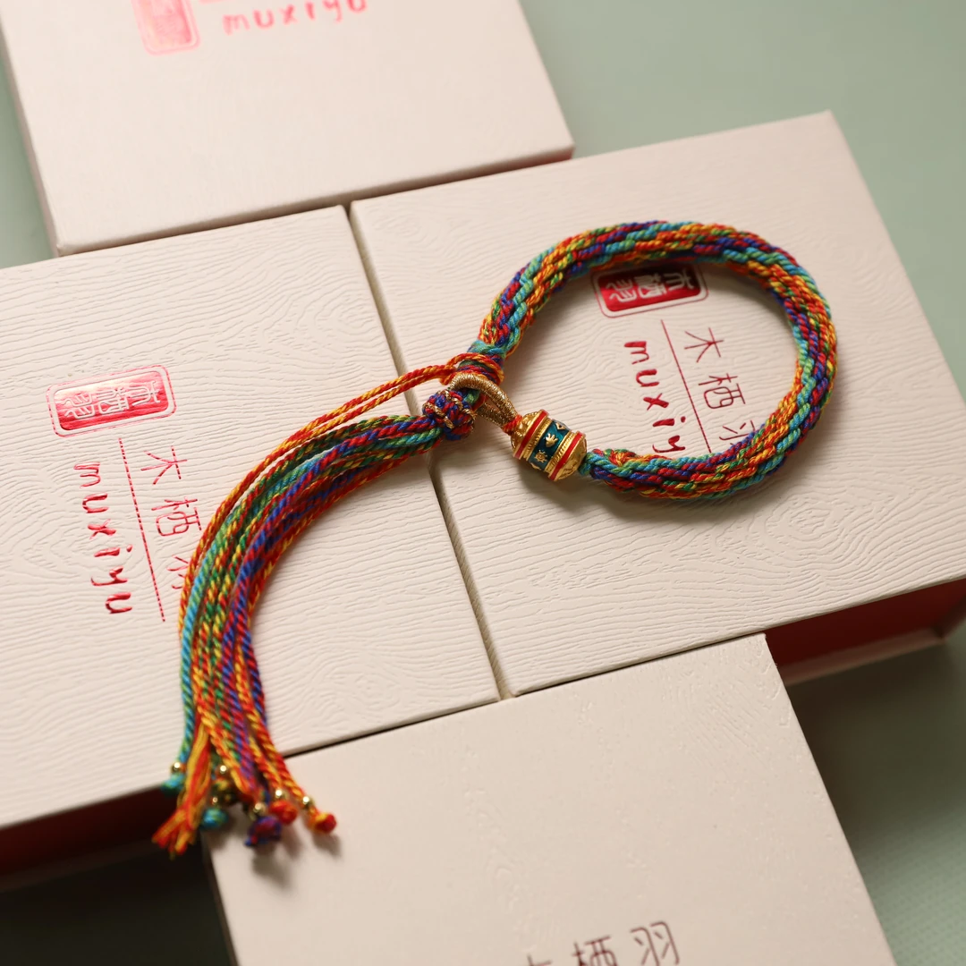合金布艺手链 福利手工编织手绳