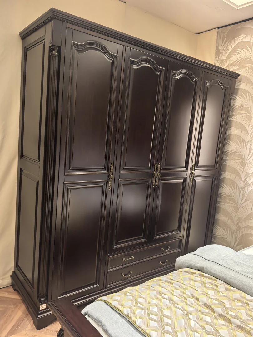 美式实木衣柜卧室套房家具欧式田园轻奢现代简约衣橱