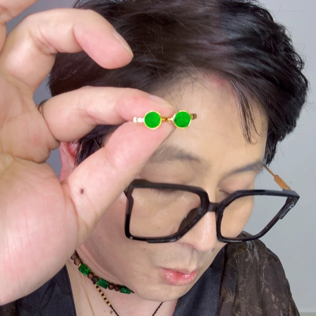 颈饰未镶嵌翡翠一对