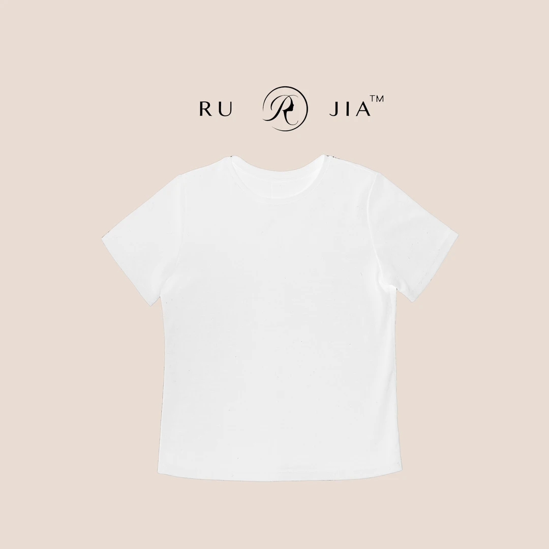 RuJia   061【常规T】日本进口三醋酸极简轻柔上衣立体显瘦亲肤T恤