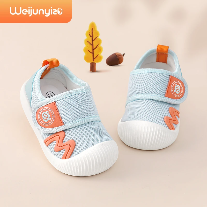炜俊亿足学步鞋男宝宝鞋子春秋款软底防滑1一2-3岁女童机能鞋秋季