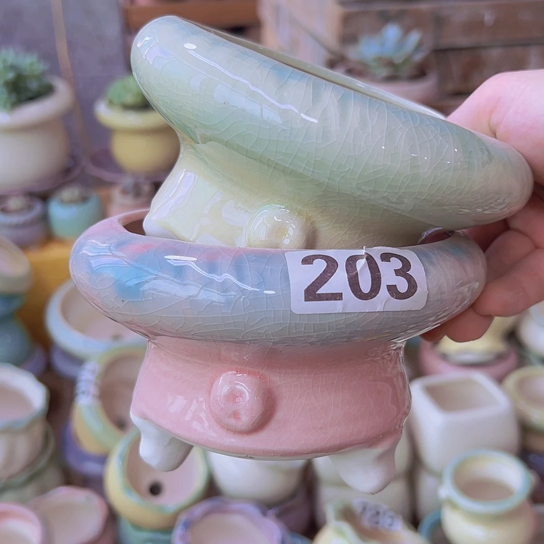 陶瓷花盆当场满12包邮