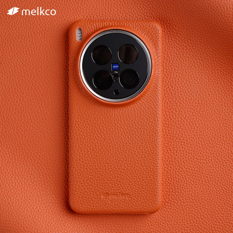 Melkco适用VivoX200Ultra手机壳x100sPro真皮X90pro高级皮保护套