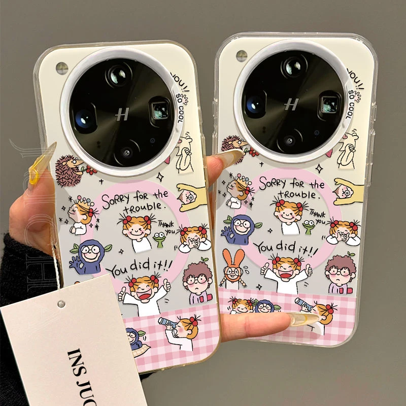 啦啦队coco酱适用oppofindx8ultra手机壳带磁吸小众OPPOfindx8s+