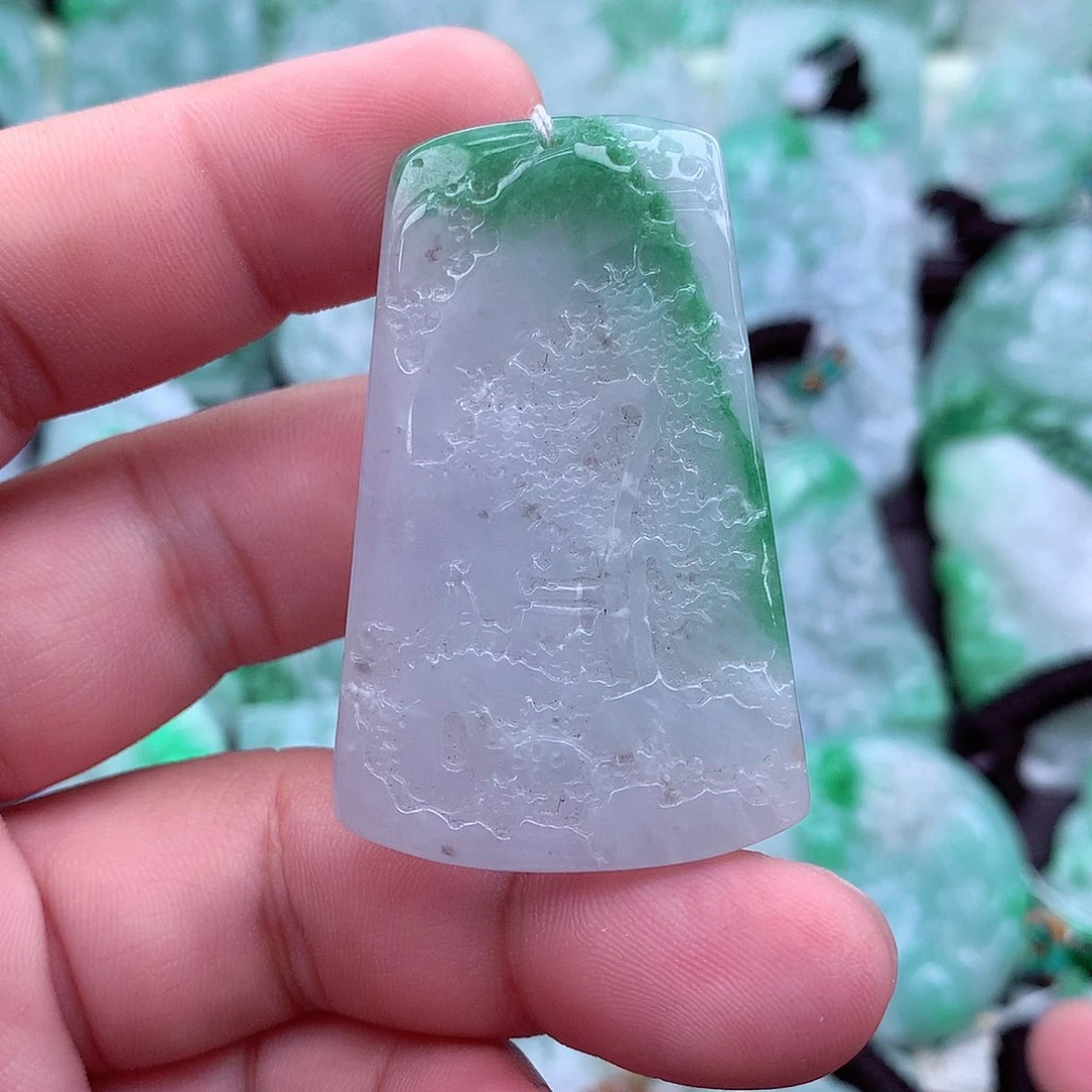 翡翠未镶嵌吊坠(不含链)