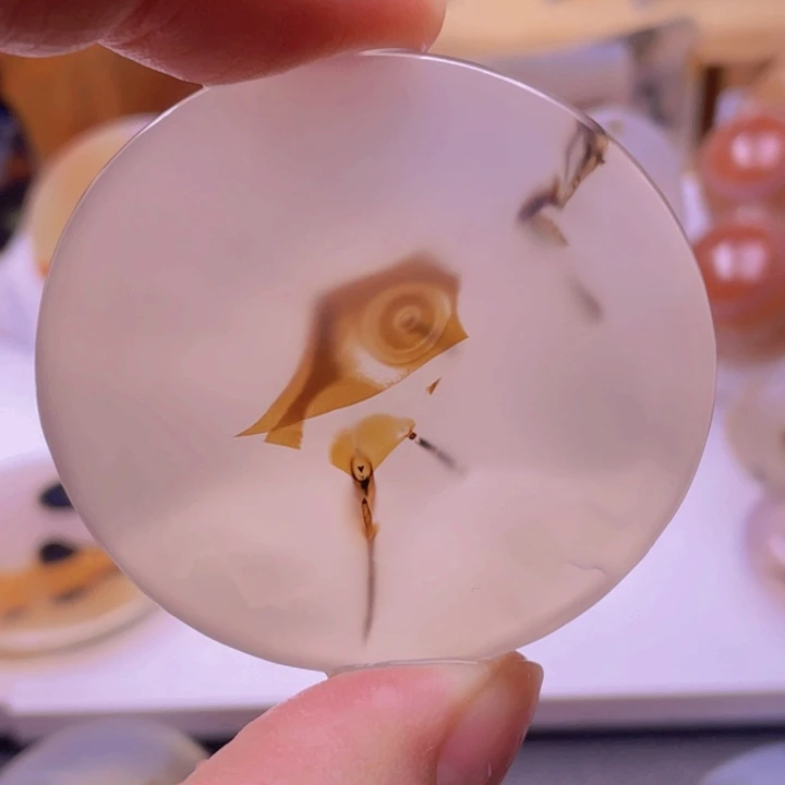 踏***枝玛瑙/玉髓未镶嵌吊坠(不含链)