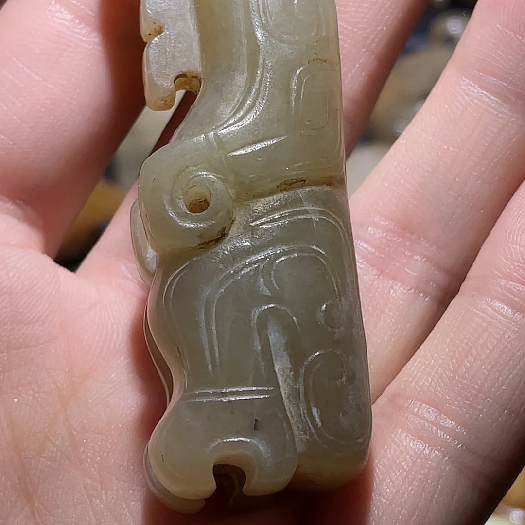 合***一和田玉（糖玉）未镶嵌颈饰