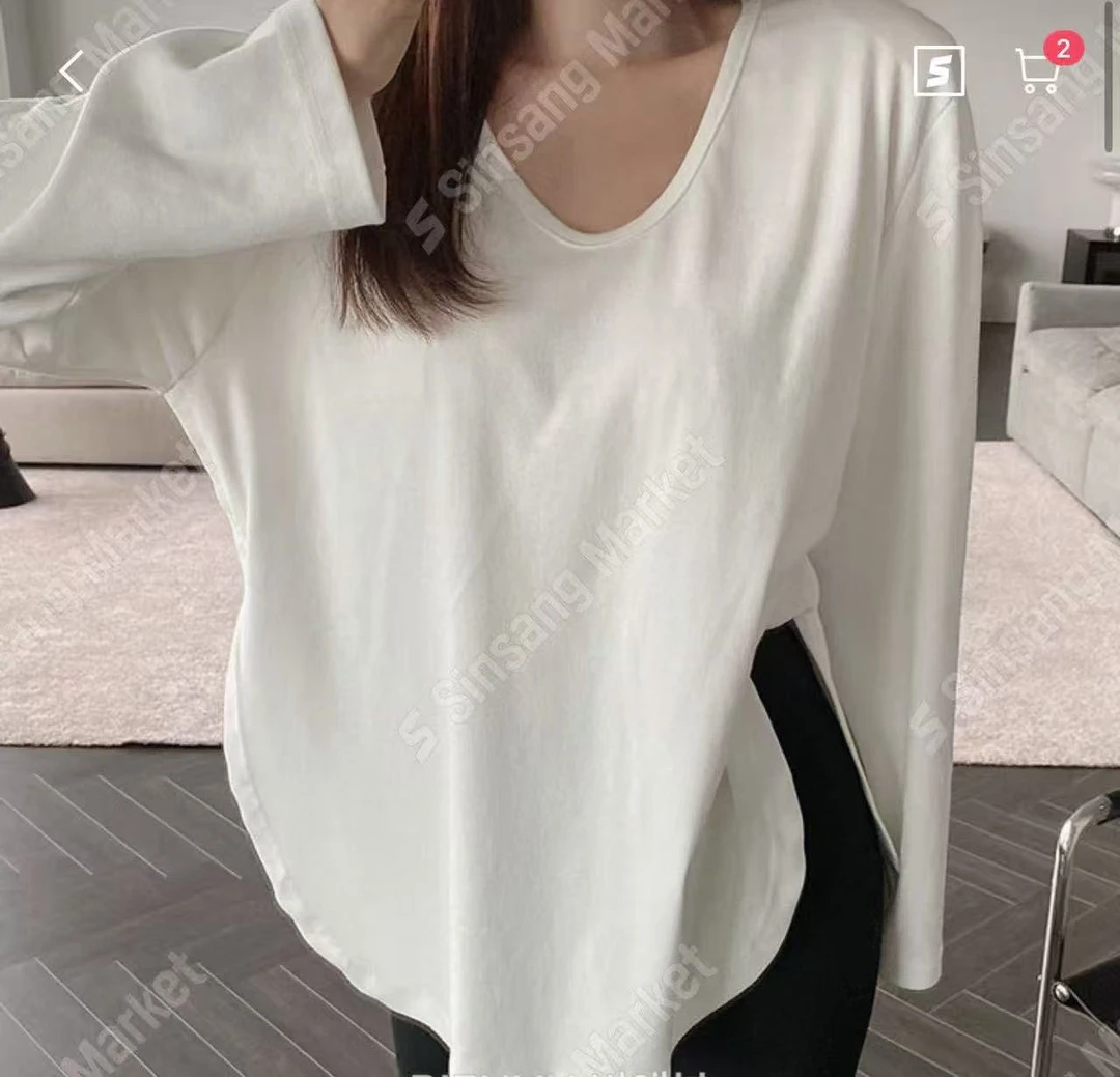 （NO退NO换）东大门代购打底棉t