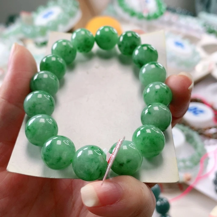 飞***飞翡翠未镶嵌手链手串13