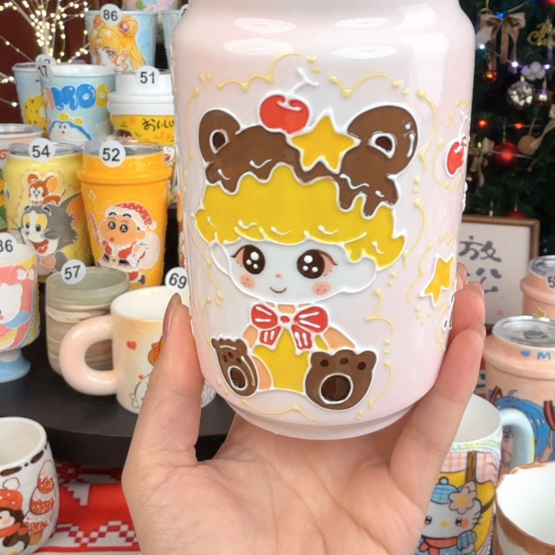 ૮***ა陶景德镇手绘高温釉下彩玉泥