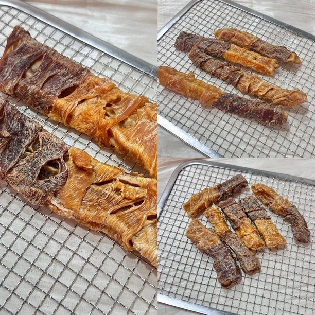 双拼牛皮鸡肉鸭肉大中小型犬磨牙洁齿消耗精力自制零添加宠物零食