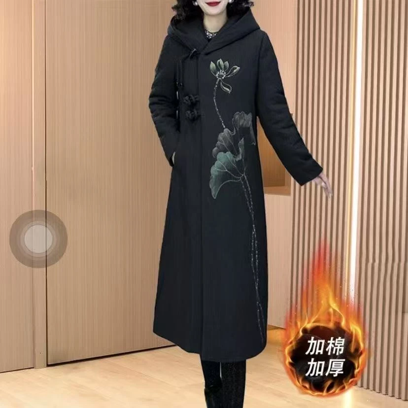 高档加棉加厚时尚保暖棉服外套2025冬季新款显瘦洋气轻奢减龄大衣