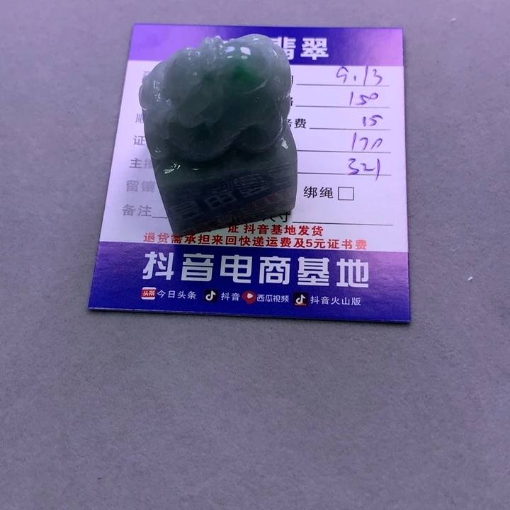 颈饰未镶嵌翡翠羽*