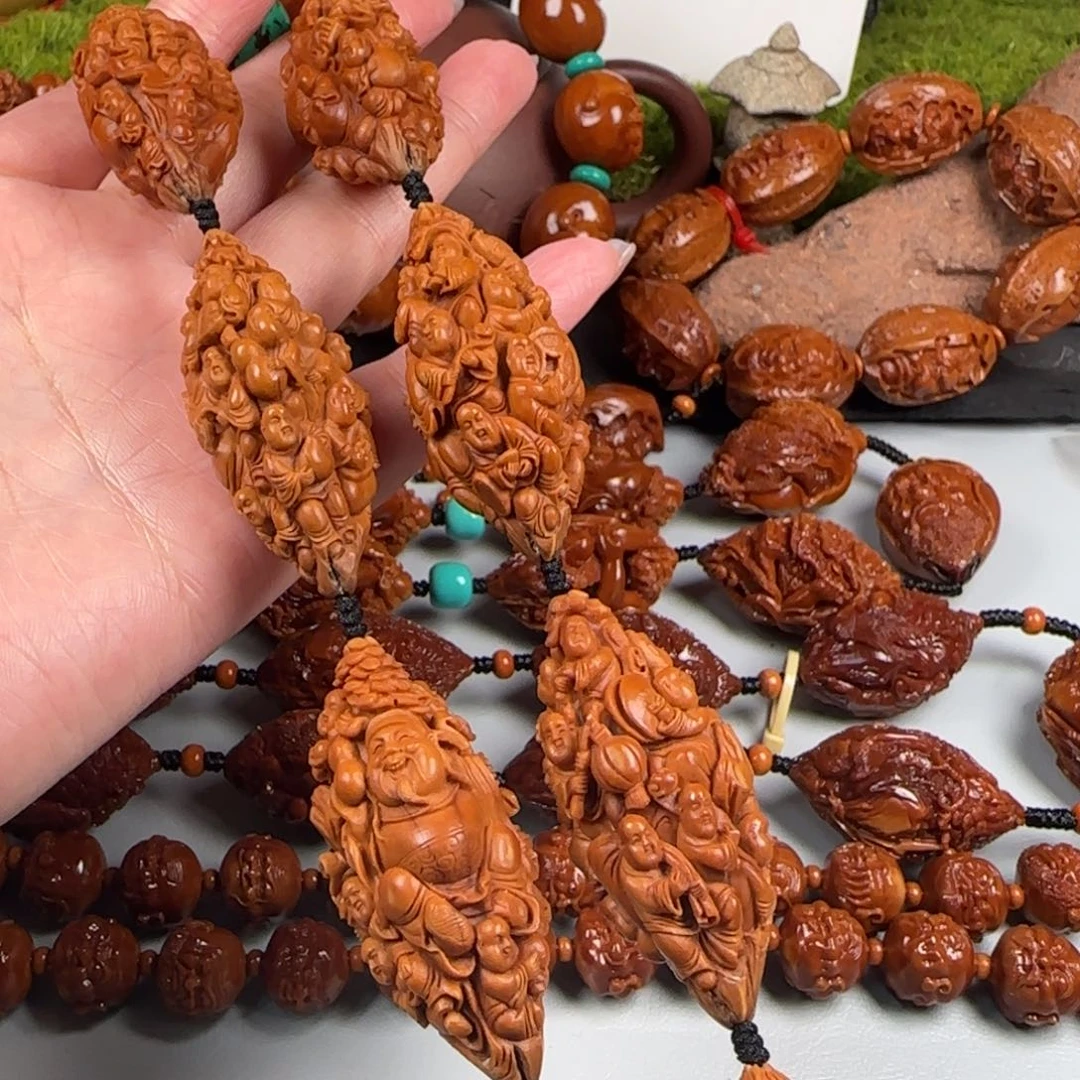 橄榄核手串/手链百子财神手持