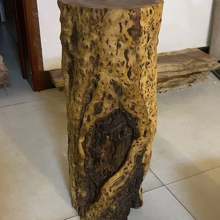 木天然老枣木花架墩子