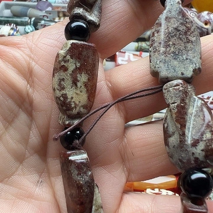 玛瑙/玉髓合金颈饰