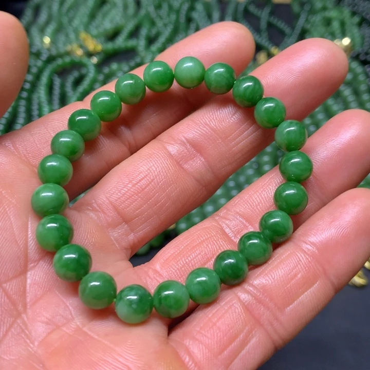 和田玉（碧玉）手串未镶嵌8mm