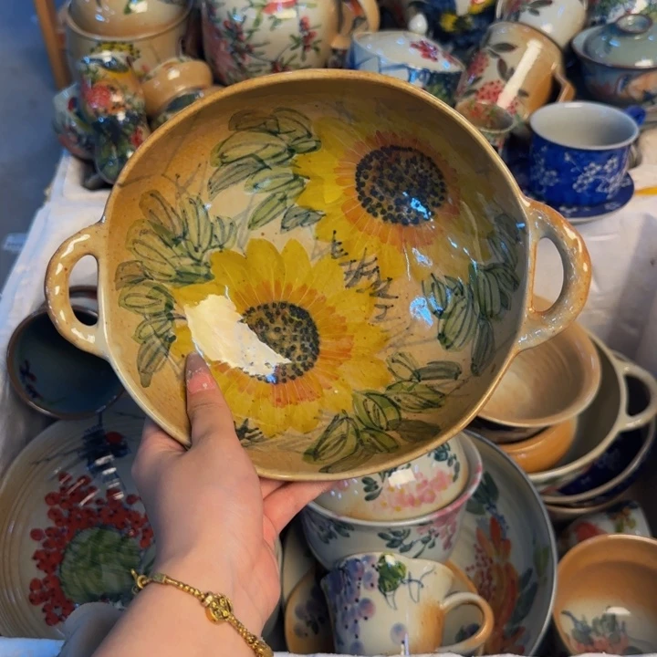 瓷片景德镇陶瓷手工手绘