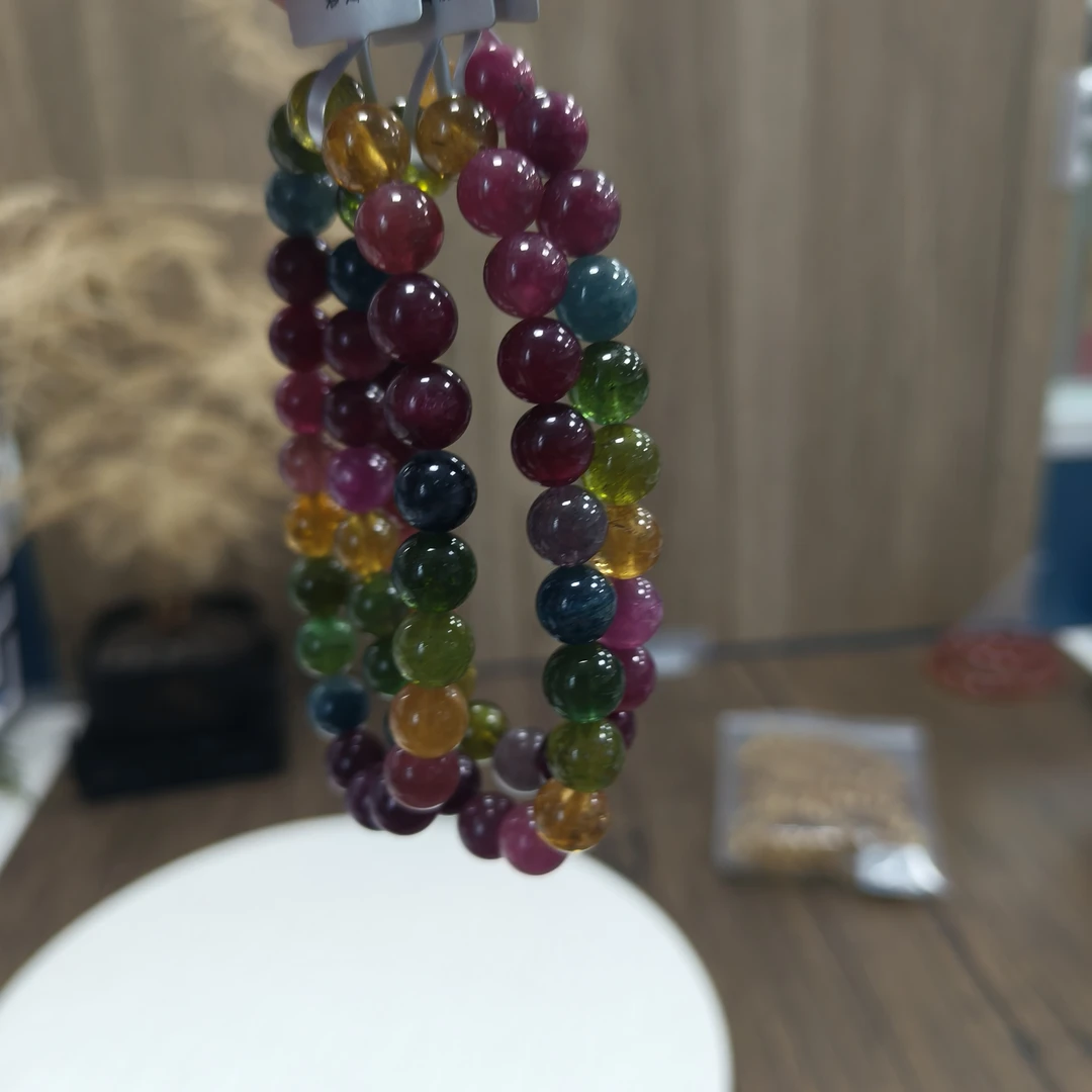 【书记甄选】碧玺单圈手链 多样性发一件 约8mm 1572BB