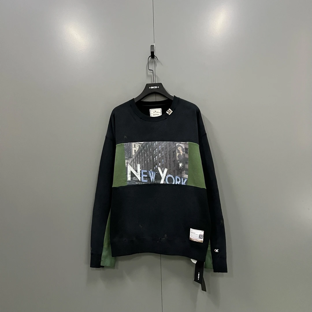 c729 三原 字母印花破坏卫衣 48码 010288