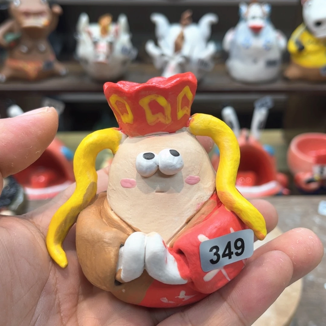 摆件纯手工抽象陶瓷摆件349