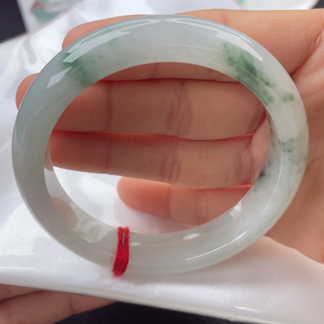 翡翠手镯未镶嵌58.5正圈