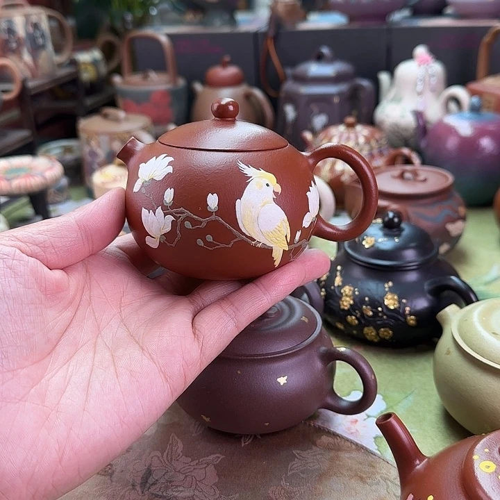 紫砂茶壶鹦鹉西施