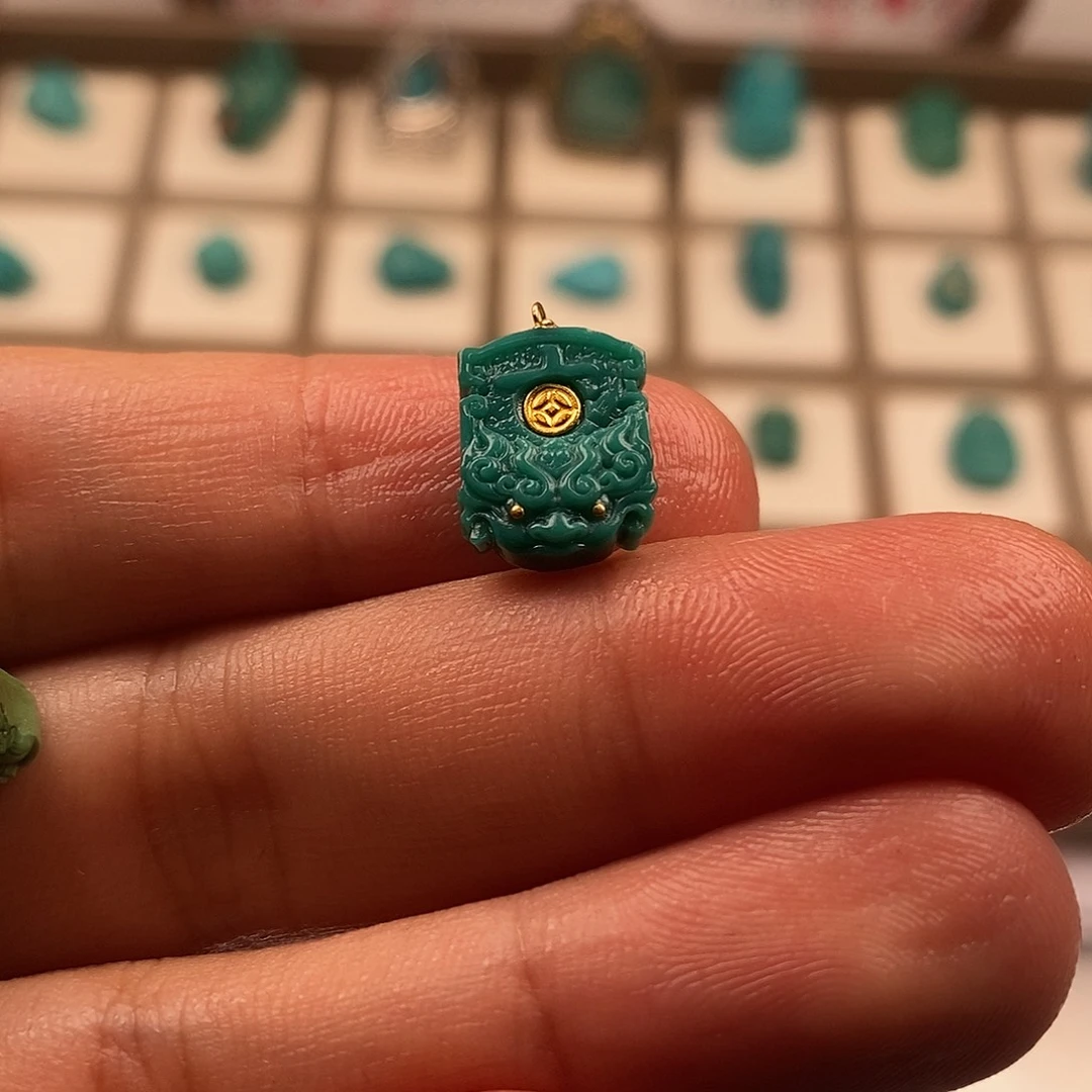 绿松石发饰未镶嵌腔**限