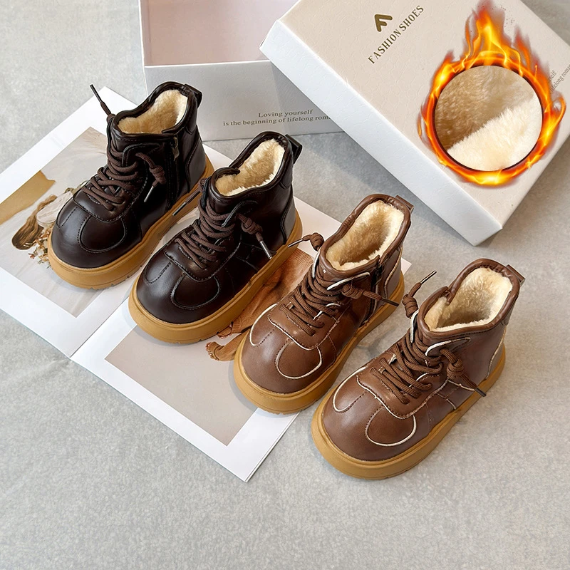 2024年新款雪地靴女冬季加绒加厚防水防滑卡皮巴拉大头厚底女棉鞋