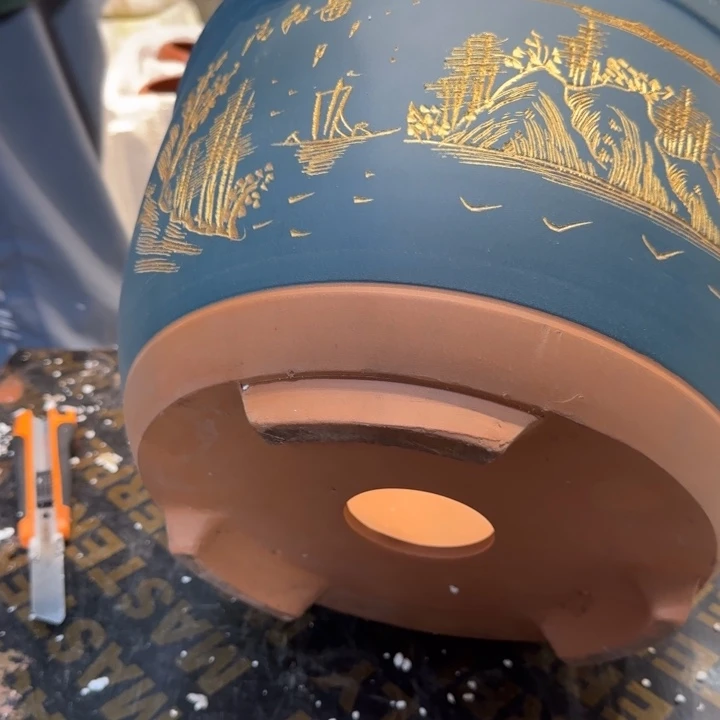 紫砂花盆口径25.15口径