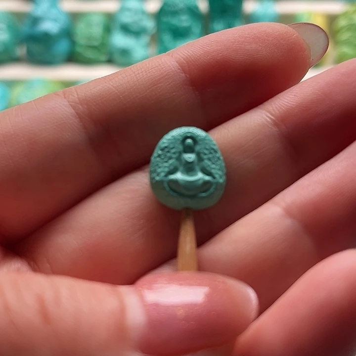 精工雕刻无相佛绿