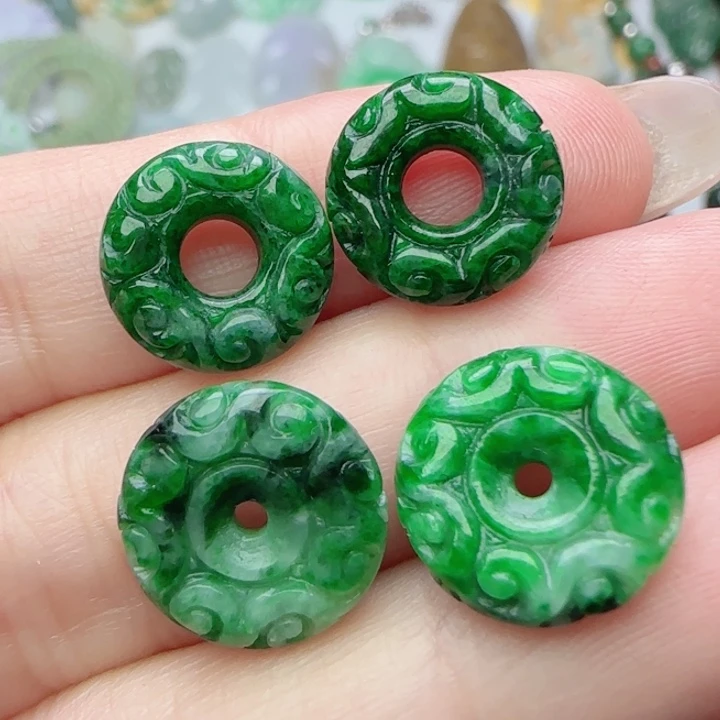 翡翠未镶嵌颈饰天然A货658