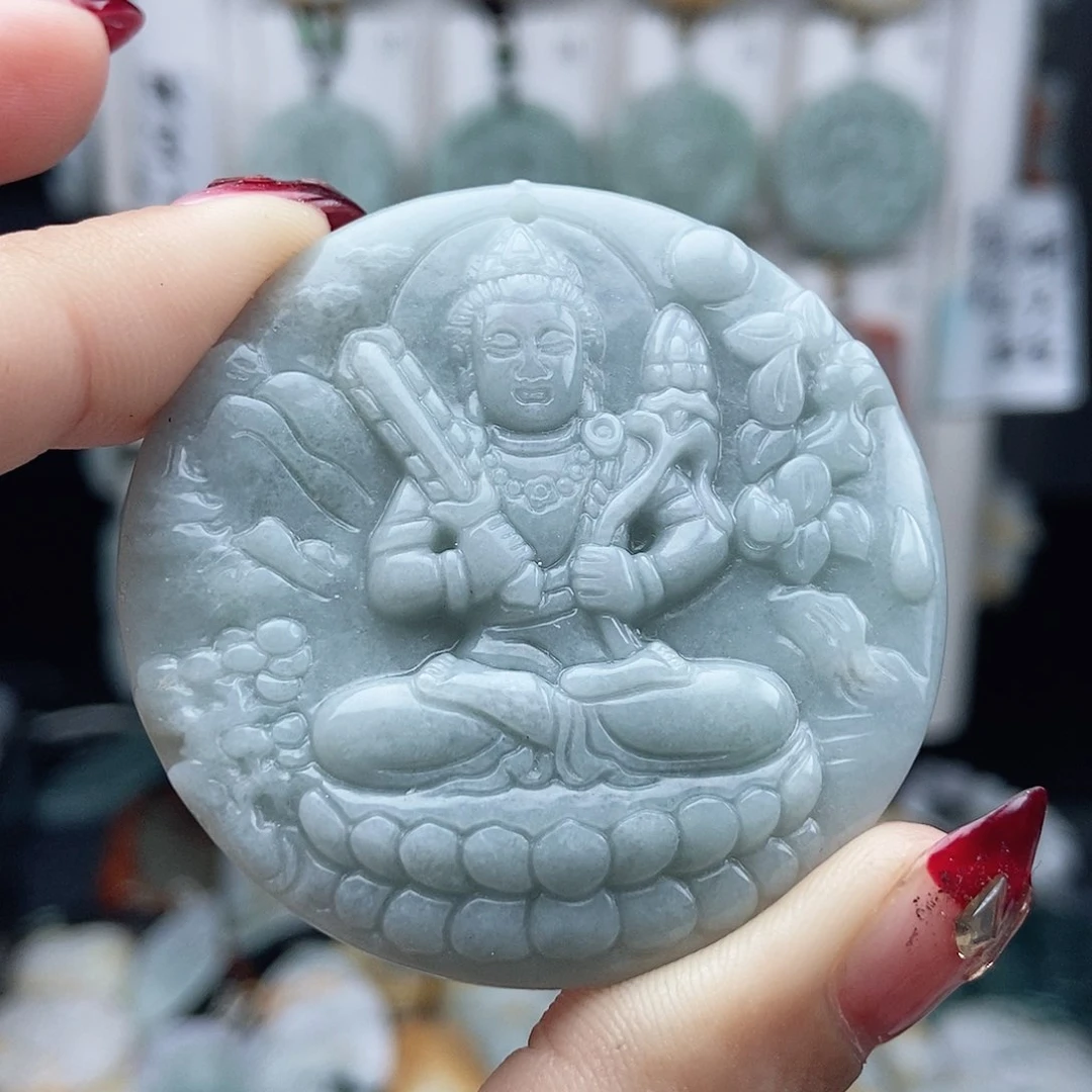 翡翠颈饰14K金镶嵌翡翠