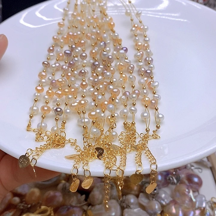 淡水珍珠未镶嵌颈饰340