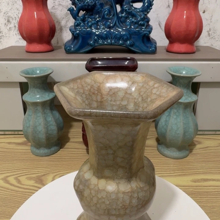 瓷片手工制作陶瓷摆件