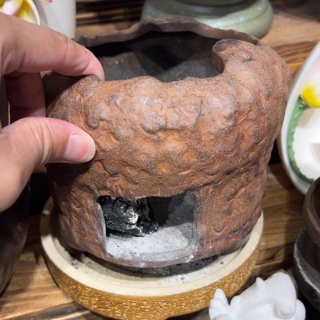 复古风格老陶泥系列茶盘茶具摆件