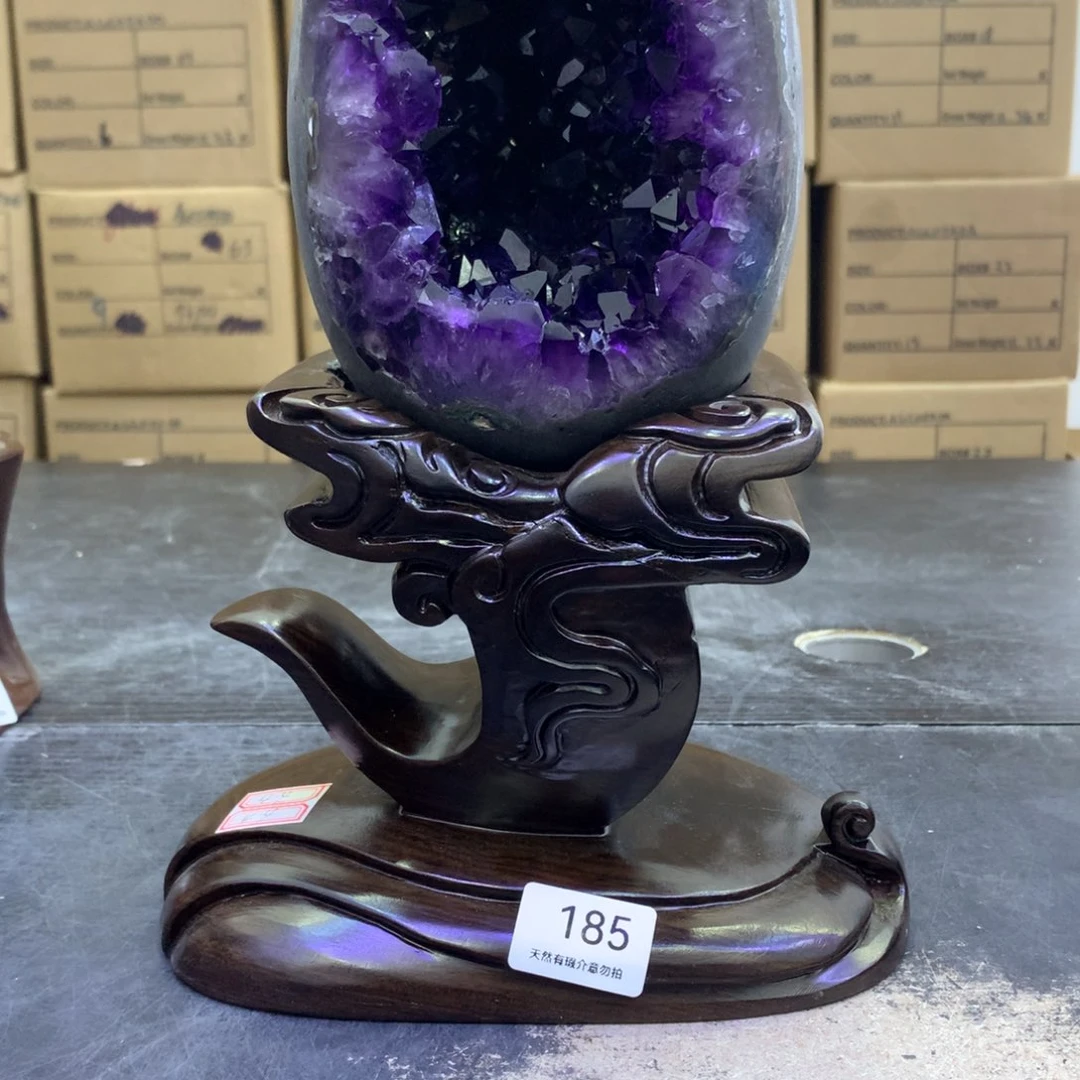 水晶摆件未镶嵌紫晶185