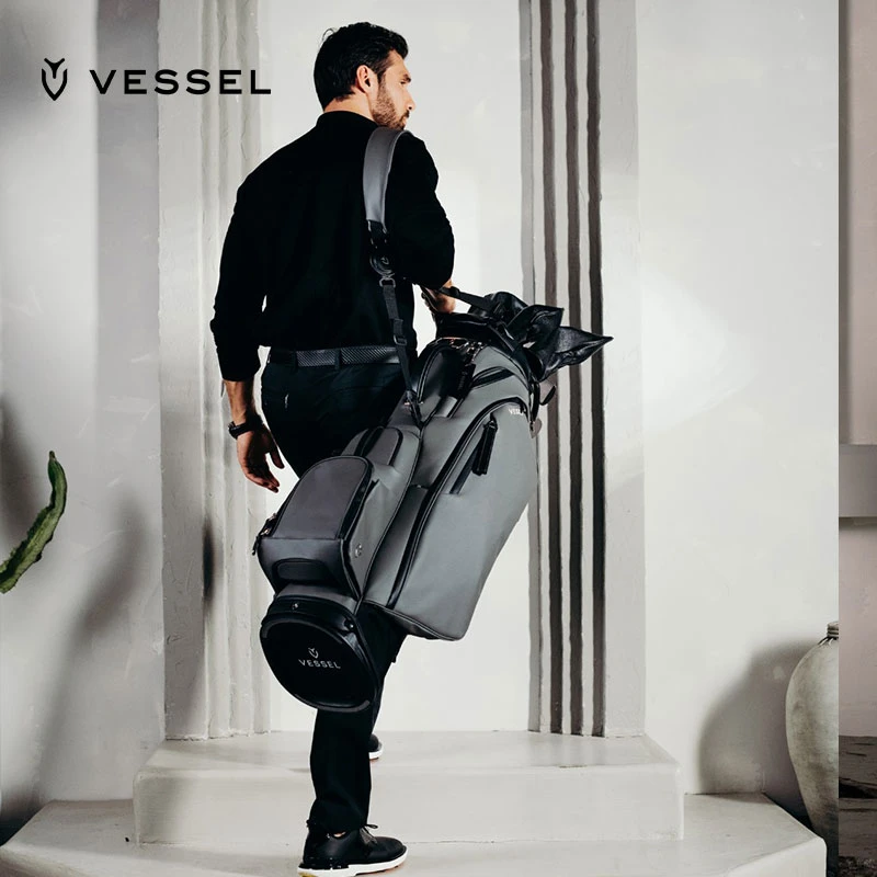VESSEL2025年高尔夫球包PlayerVPro支架包男女7格9寸可搭配铁杆架