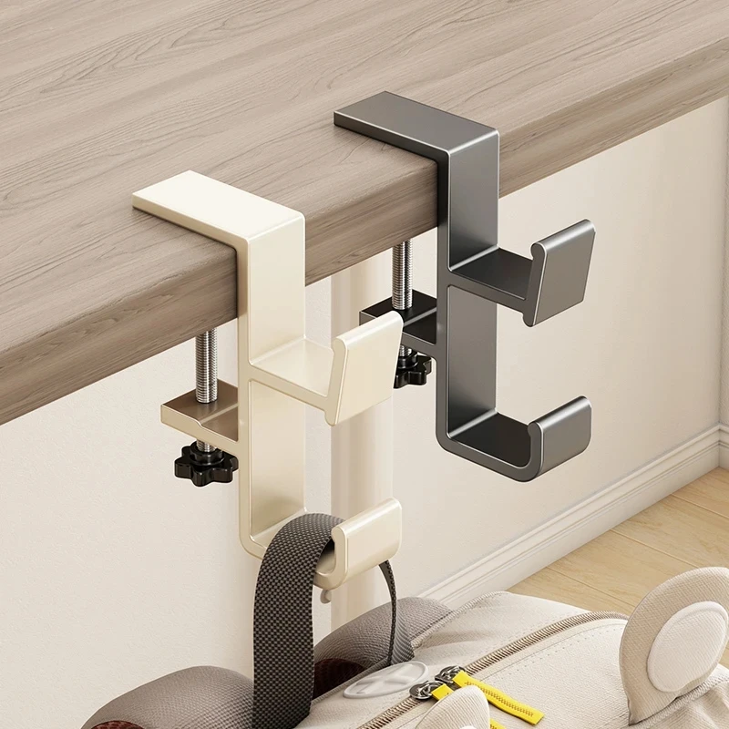 书包挂钩学生书桌边挂书包免打孔强力承重宿舍办公桌无痕挂包神器