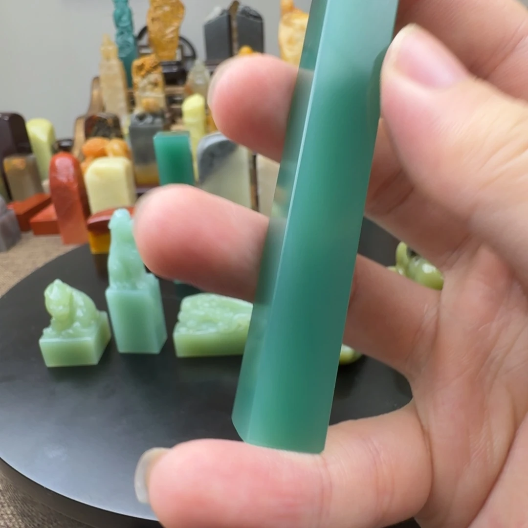 陈***金寿山石印石雅安绿166