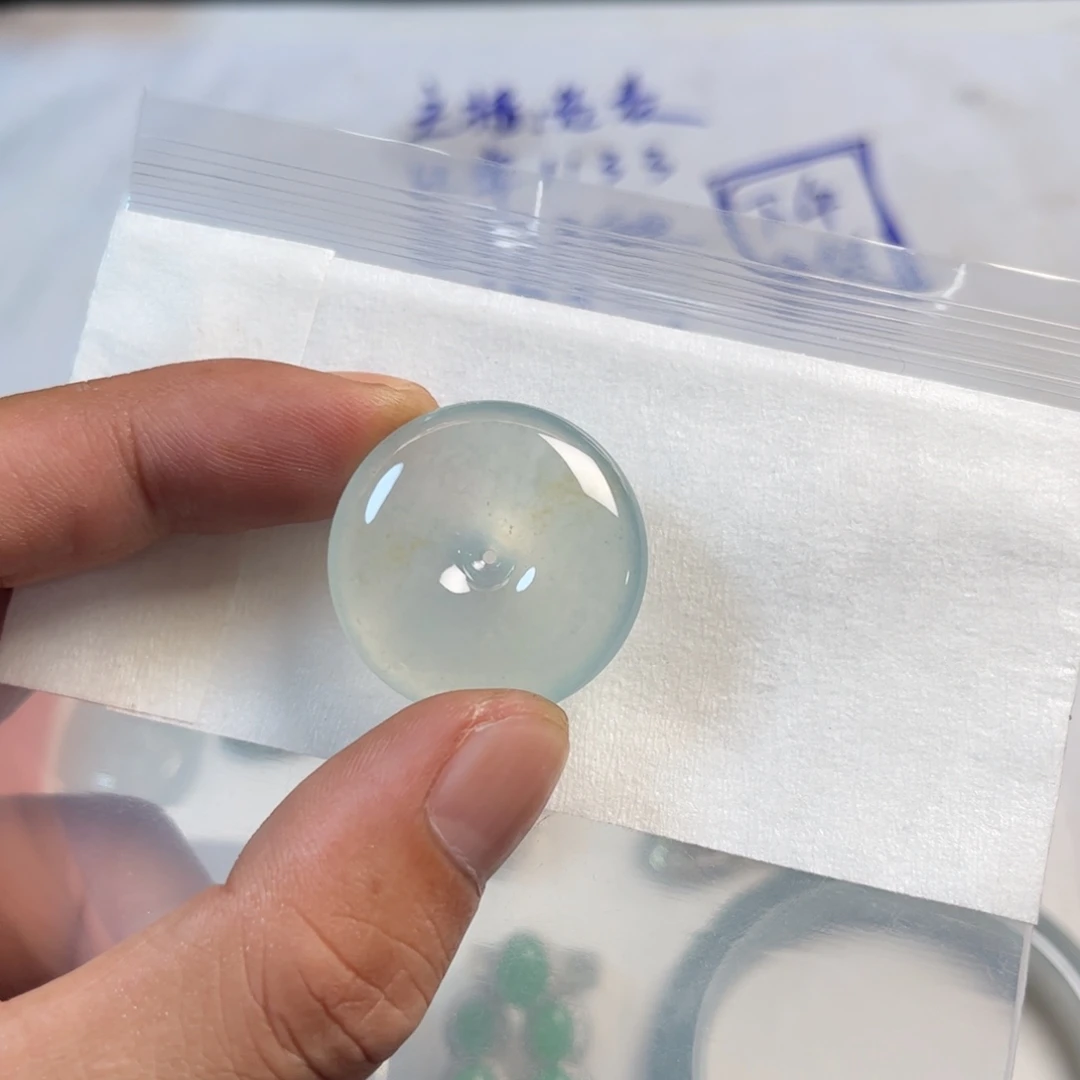 定制翡翠未镶嵌天然缅甸翡翠平安扣