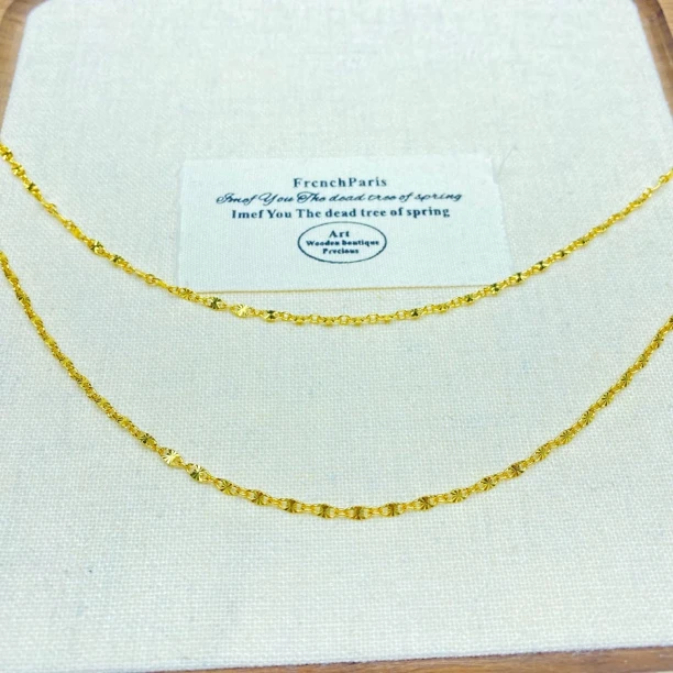 K04271黄色猪鼻子满天星项链多样性发货47537