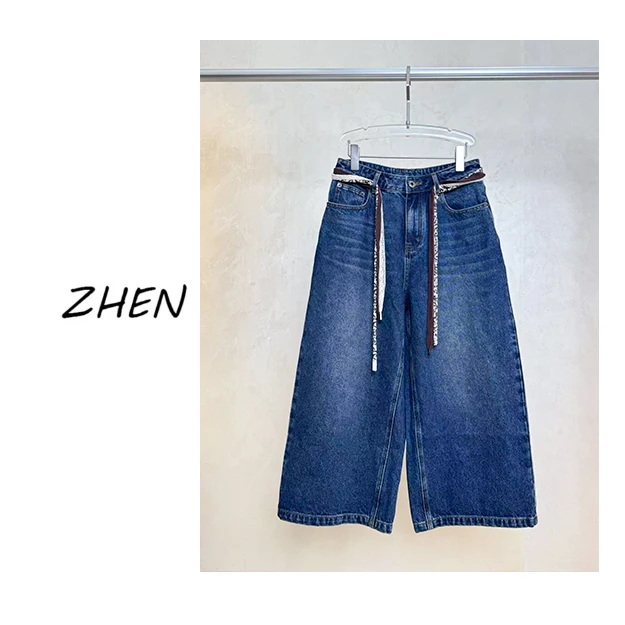 【ZHEN】25Y00349 2025新款中裤显瘦遮肉小众设计款