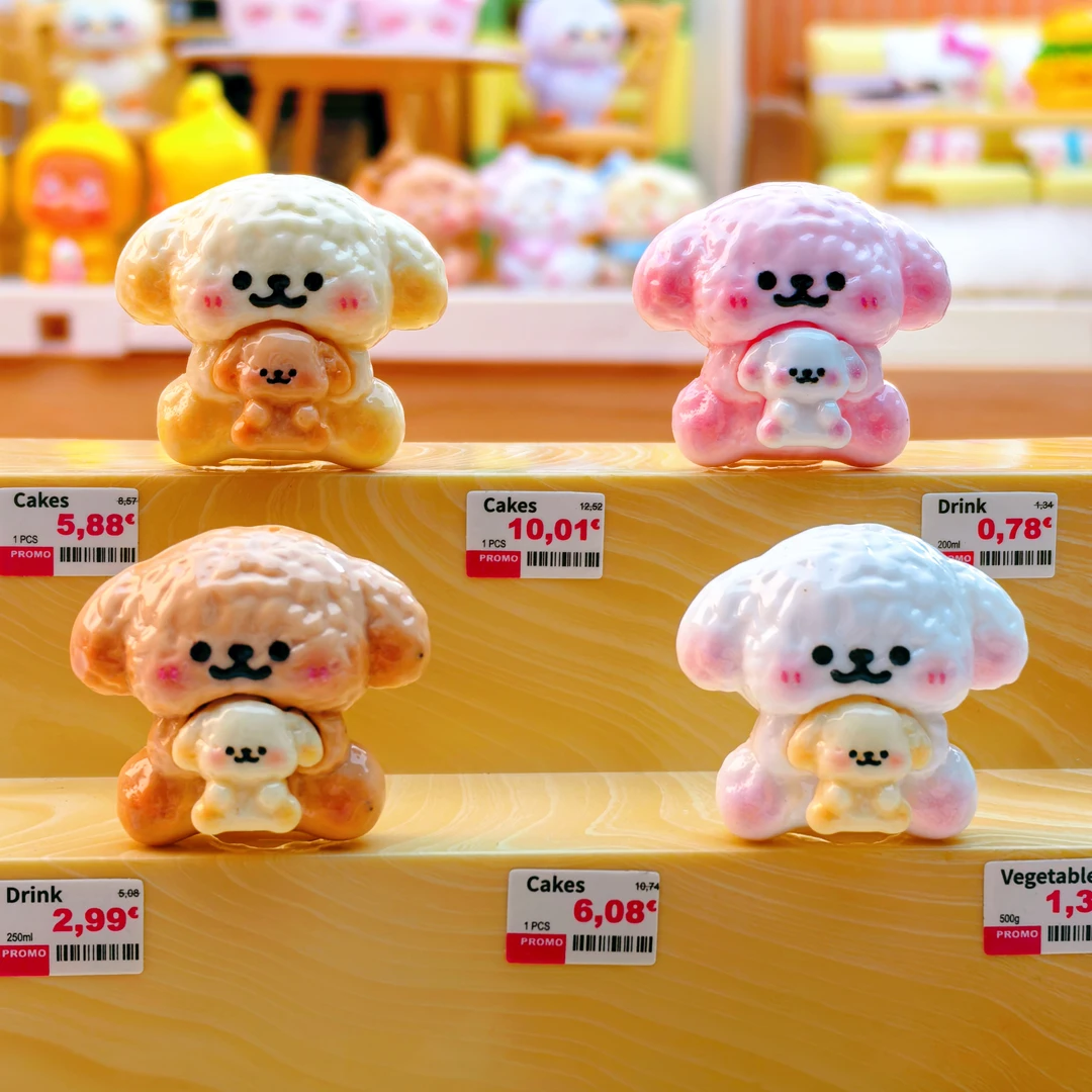 【雨的创意-狗抱狗定制款】定制卡通环保树脂贴片小卡背切配件