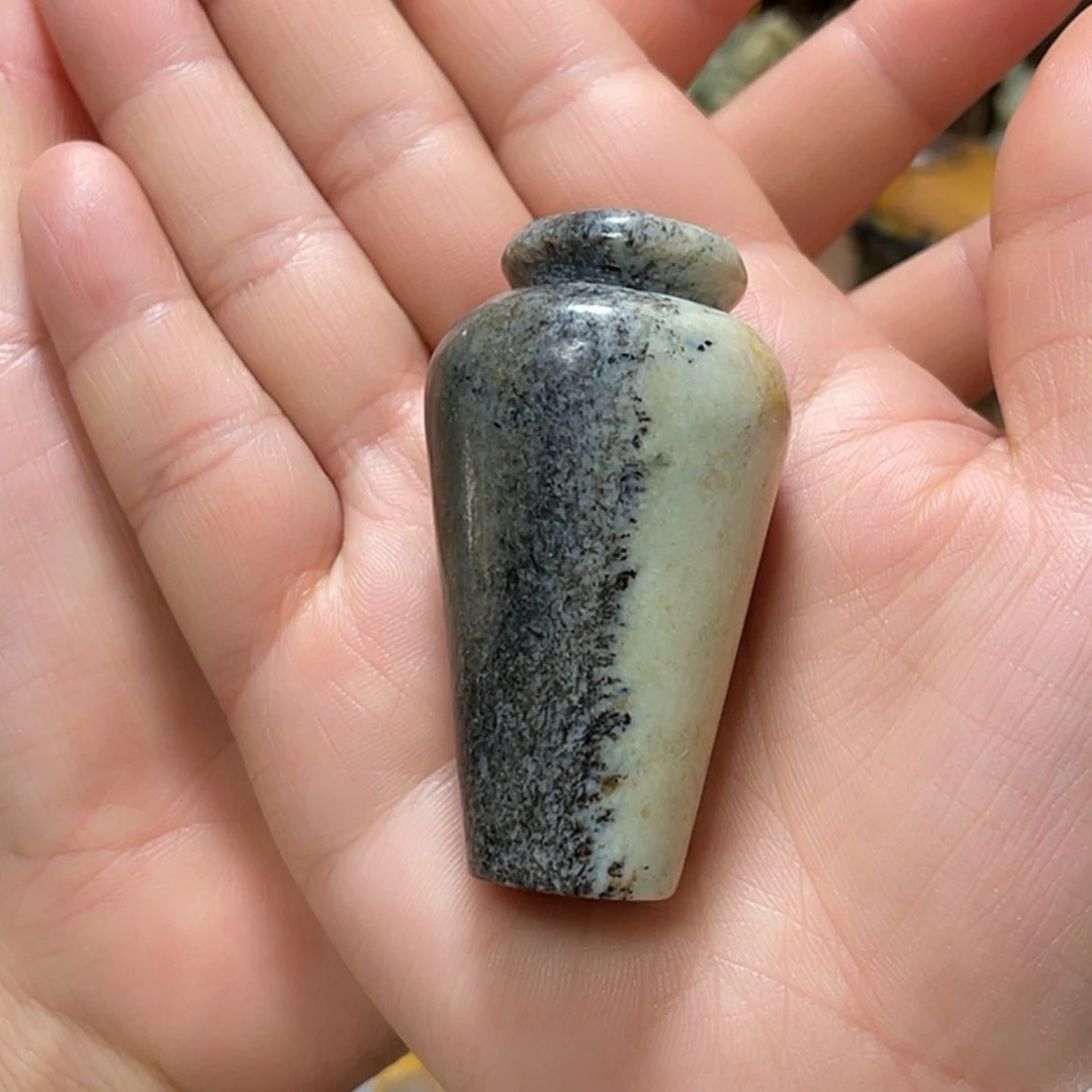 【闪购商品】岫岩河磨玉（透闪石质玉）把件未镶嵌W****弯