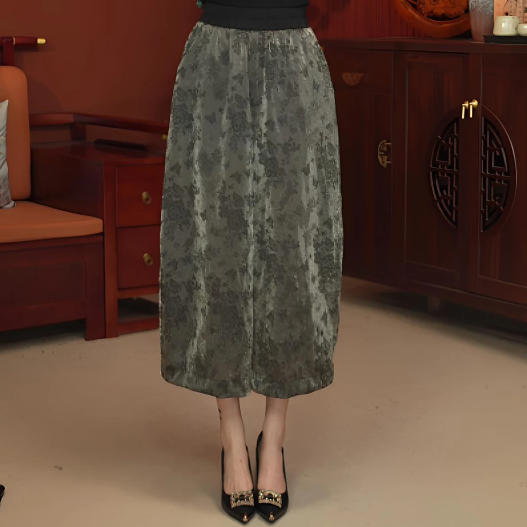 【静哚】女士原创夏季莱赛尔天丝花苞裤阔腿裤新中式