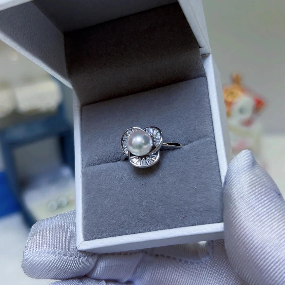 银S925镶嵌海水珍珠饰品