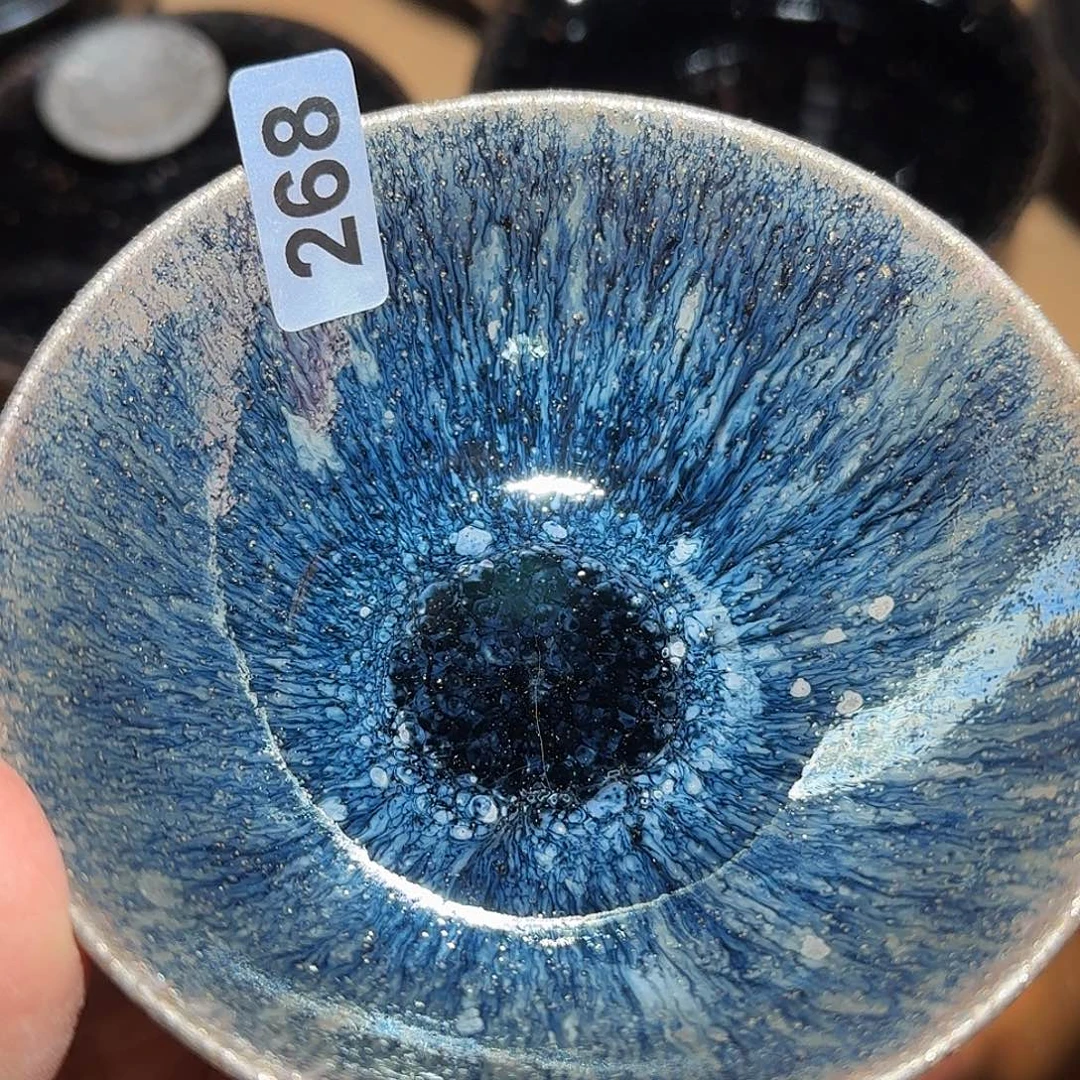 茶盏琢泥窑柴烧开窑