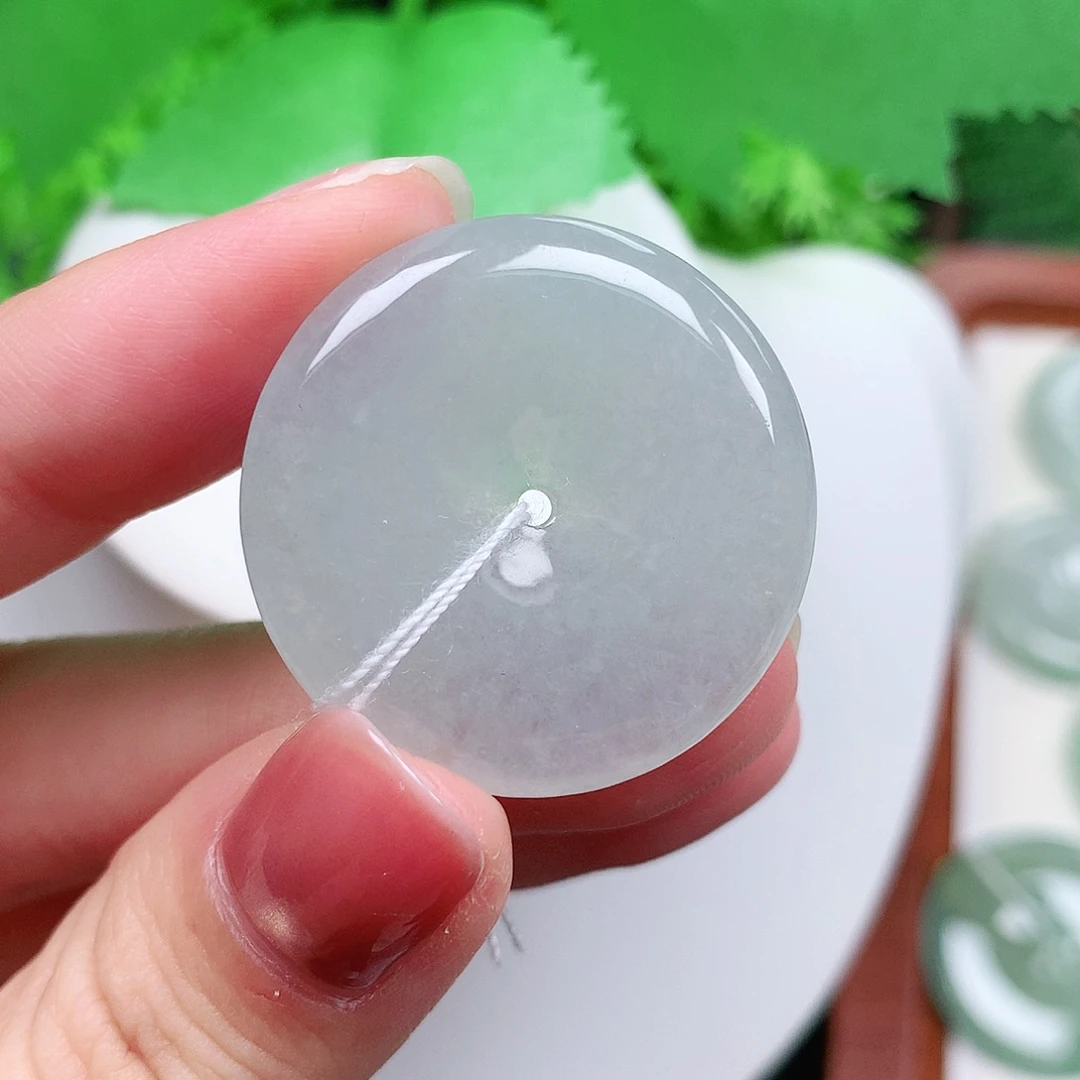 翡翠未镶嵌颈饰平安30-5.2